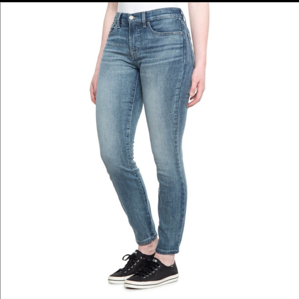 Lucky Brand Ava Mid Rise Skinny Blue 8/29 Lived In Look
